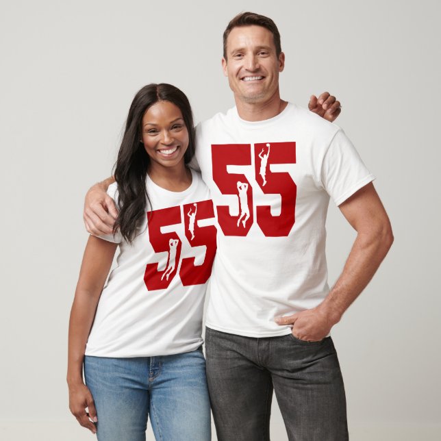Nummer 55 Basketball-Shirt T-Shirt (Unisex)