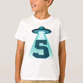 Nummer 5 Entführung UFO Alien Thema 5 Jahre alte K T-Shirt
