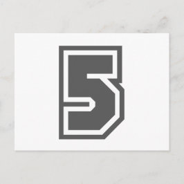Nummer 5 postkarte