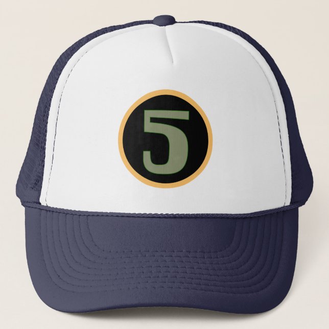 Nummer 5 truckerkappe (Vorderseite)