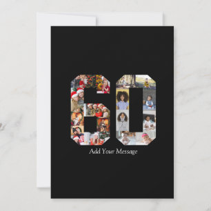 Nummer 60 Fotocollage Ankündigung