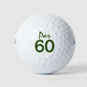 Nummer 60 Par Golfplatz für 60. Geburtstagsgolfer Golfball