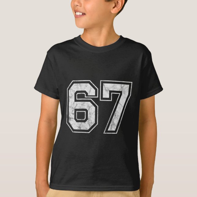 Nummer 67 auf dem Ck  T-Shirt (Vorderseite)