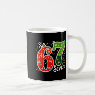 Nummer 67 Lustige Sechs Sieben 6 7 Meme Weihnachts Kaffeetasse