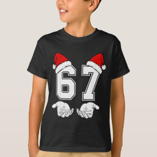 Nummer 67 Matching Sechs Sieben 6 7 Meme 6 7 Weihn T-Shirt