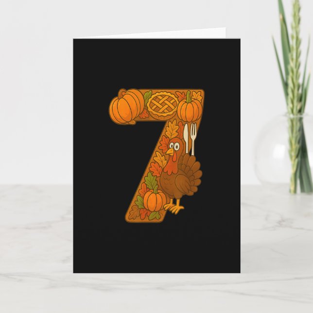 Nummer 67 Matching Six Seven 6 7 Meme 67 Dankfest Karte (Vorderseite)