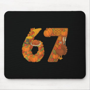 Nummer 67 Matching Six Seven 6 7 Meme 67 Dankfest Mousepad