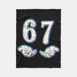 Nummer 67 Matching Six Seven 6 7 Meme 6-7 Hallowee Fleecedecke