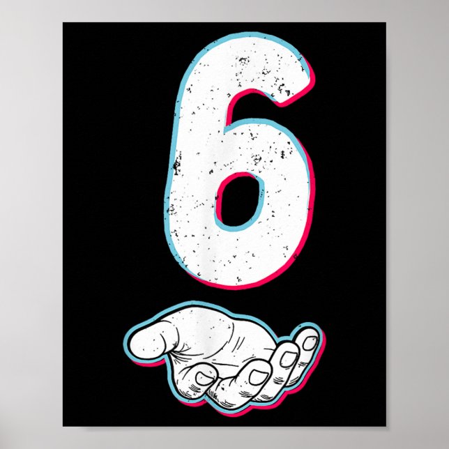 Nummer 67 Matching Six Seven 6 7 Meme 6 7 Hallowee Poster (Vorne)
