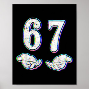 Nummer 67 Matching Six Seven 6 7 Meme 6-7 Hallowee Poster