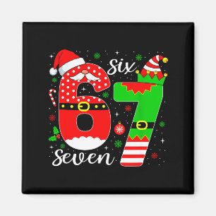 Nummer 67 Matching Six Seven 6 7 Meme 6-7 Weihnach Magnet