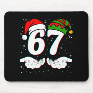 Nummer 67 Matching Six Seven 6 7 Meme 6-7 Weihnach Mousepad