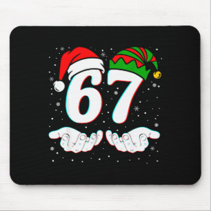 Nummer 67 Matching Six Seven 6 7 Meme 6-7 Weihnach Mousepad