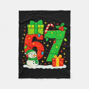 Nummer 67 Meme Passendes Weihnachts-Paar 67 Sechs  Fleecedecke