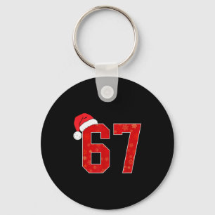 Nummer 67 Meme Santa Weihnachten passend Gruppen K Schlüsselanhänger