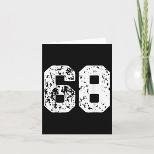 Nummer 68 White Best Clic Uni Style Geburtstag F Karte