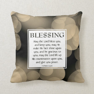 Nummer 6:24-26 DER GRÖSSTE BLOSE, DEN SIE Christli Kissen