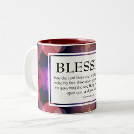 Nummer 6:24-26 DER GRÖSSTE BLOSE, DEN SIE Christli Zweifarbige Tasse
