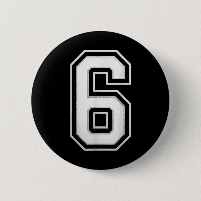 Nummer 6 67 Meme Matching  Button (Vorderseite)