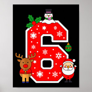 Nummer 6 67 Meme Paare Pyjamas Weihnachten Matchin Poster