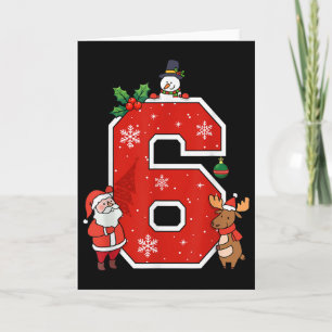 Nummer 6 7 Meme 67 Paare Pyjamas Weihnachten passe Karte