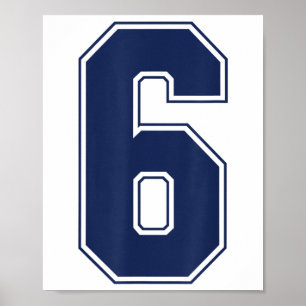 Nummer 6 7 Paarkostüm Duo 67 Six Seven Meme Lustig Poster