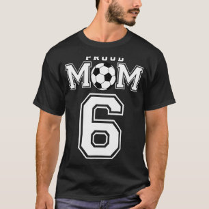 Nummer 6 Benutzerdefiniertes Proud Soccer Futbol M T-Shirt