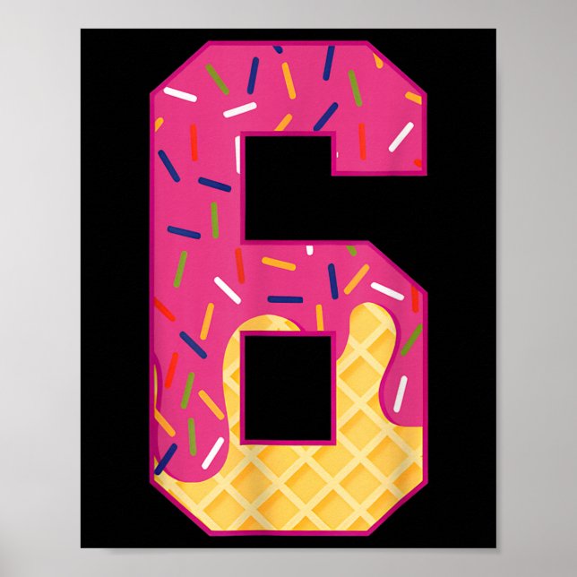 Nummer 6 Eiscreme-Tropf 67 Meme-Paar Halloween C Poster (Vorne)