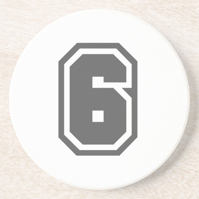 Nummer 6 getränkeuntersetzer (Vorne)