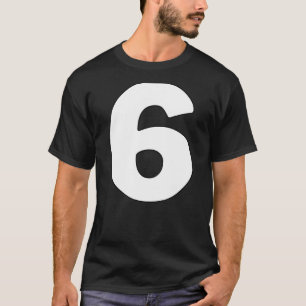 Nummer 6 Kosten der Gruppe sechs übereinstimmende T-Shirt