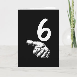 Nummer 6 Matching Duo 67 Meme Gen Alpha Slang Hall Karte