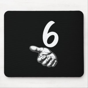 Nummer 6 Matching Duo 67 Meme Gen Alpha Slang Hall Mousepad