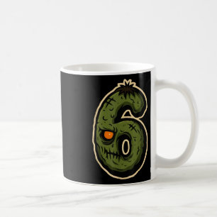 Nummer 6 Monster 67 Meme Passendes Halloween-Pärch Kaffeetasse