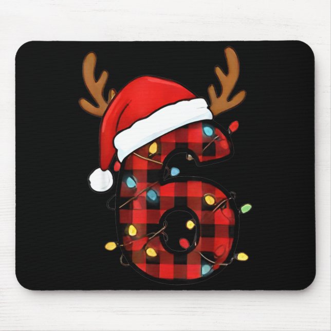 Nummer 6 Passend 67 Meme Weihnachtskostüm Männer W Mousepad (Vorne)