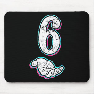 Nummer 6 passend zu 67 Meme Halloween-Kostüm Männe Mousepad