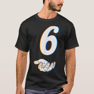 Nummer 6 passend zu 67 Meme Halloween Kostüm Männe T-Shirt
