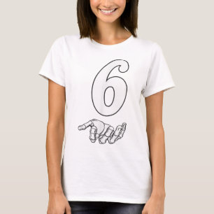 Nummer 6 passend zu 67 Meme Halloween-Kostüm Männe T-Shirt
