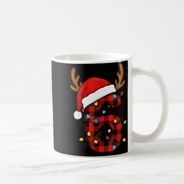 Nummer 6 passend zu 67 Meme Weihnachtskostüm Männe Kaffeetasse (Rechts)