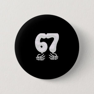 Nummer 6 passend zu 67 Sechs Sieben Meme Paar Hall Button