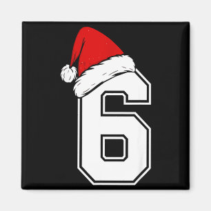 Nummer 6 passend zu Six Seven 6 7 Meme 6 7 Weihnac Magnet
