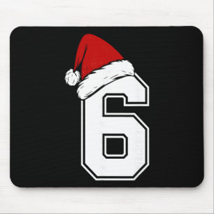 Nummer 6 passend zu Six Seven 6 7 Meme 6 7 Weihnac Mousepad