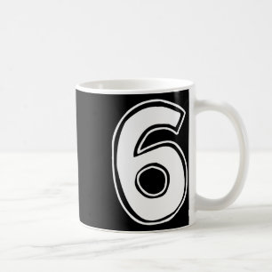 Nummer 6 Sechs Sieben 6 7 Meme 67 Lustig 6. Geburt Kaffeetasse