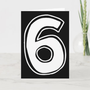 Nummer 6 Sechs Sieben 6 7 Meme 67 Lustig 6. Geburt Karte