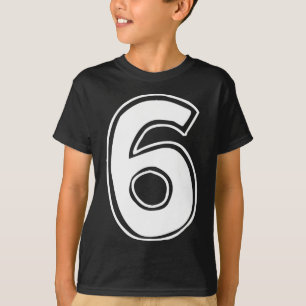 Nummer 6 Sechs Sieben 6 7 Meme 67 Lustig 6. Geburt T-Shirt