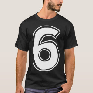Nummer 6 Sechs Sieben 6 7 Meme 67 Lustig 6. Geburt T-Shirt