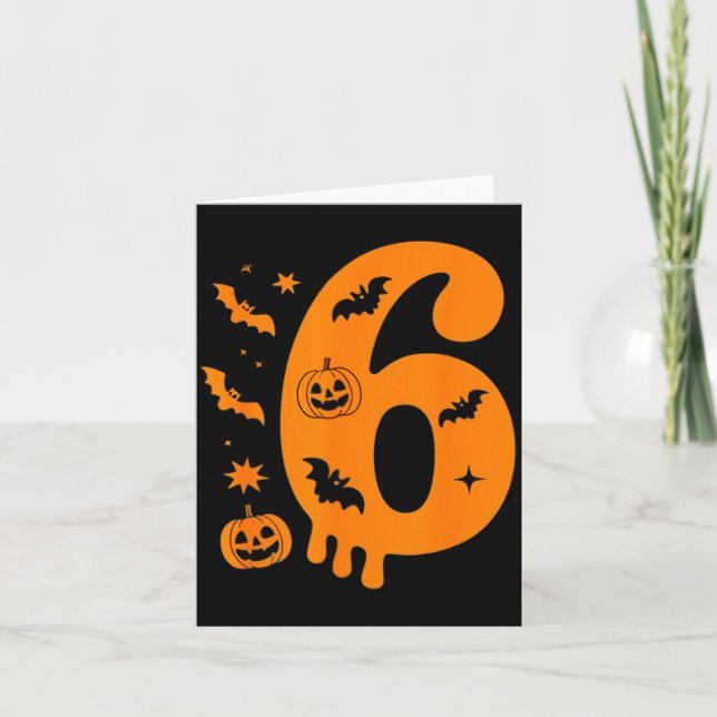 Nummer 6 Sechs Sieben 6 7 Meme Lustiges Design Paa Karte (Vorderseite)