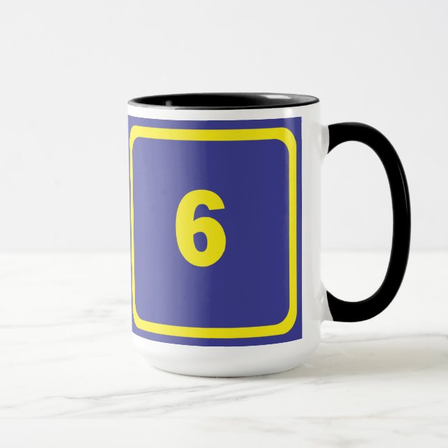 Nummer 6 tasse (Rechts)