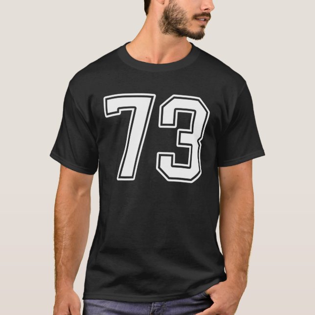 Nummer 73 Fan Player Jersey Style 73 Männer Frauen T-Shirt (Vorderseite)