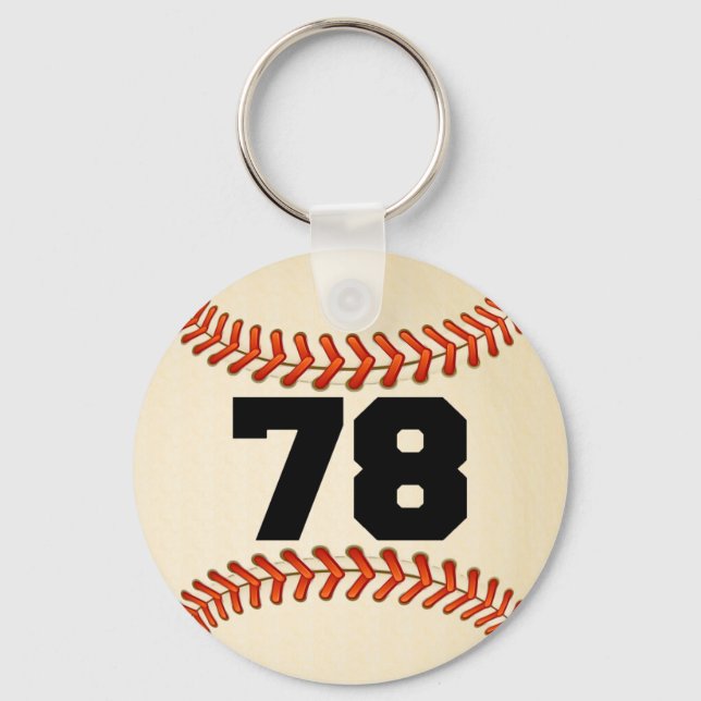 Nummer 78 Baseball Schlüsselanhänger (Vorderseite)