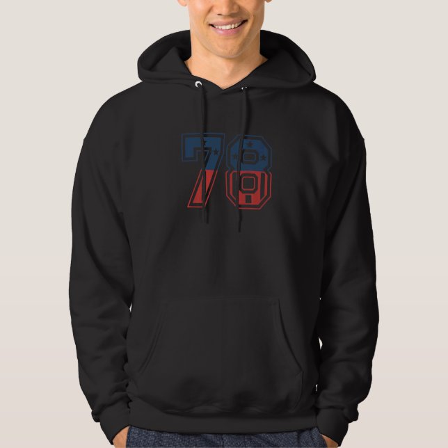 Nummer 78 USA Hoodie (Vorderseite)